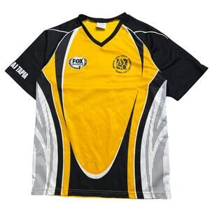 FOX SPORTS 1 SOCCER JERSEY AYSO M MEDIUM MEN ADULT YELLOW PROTIME USED
